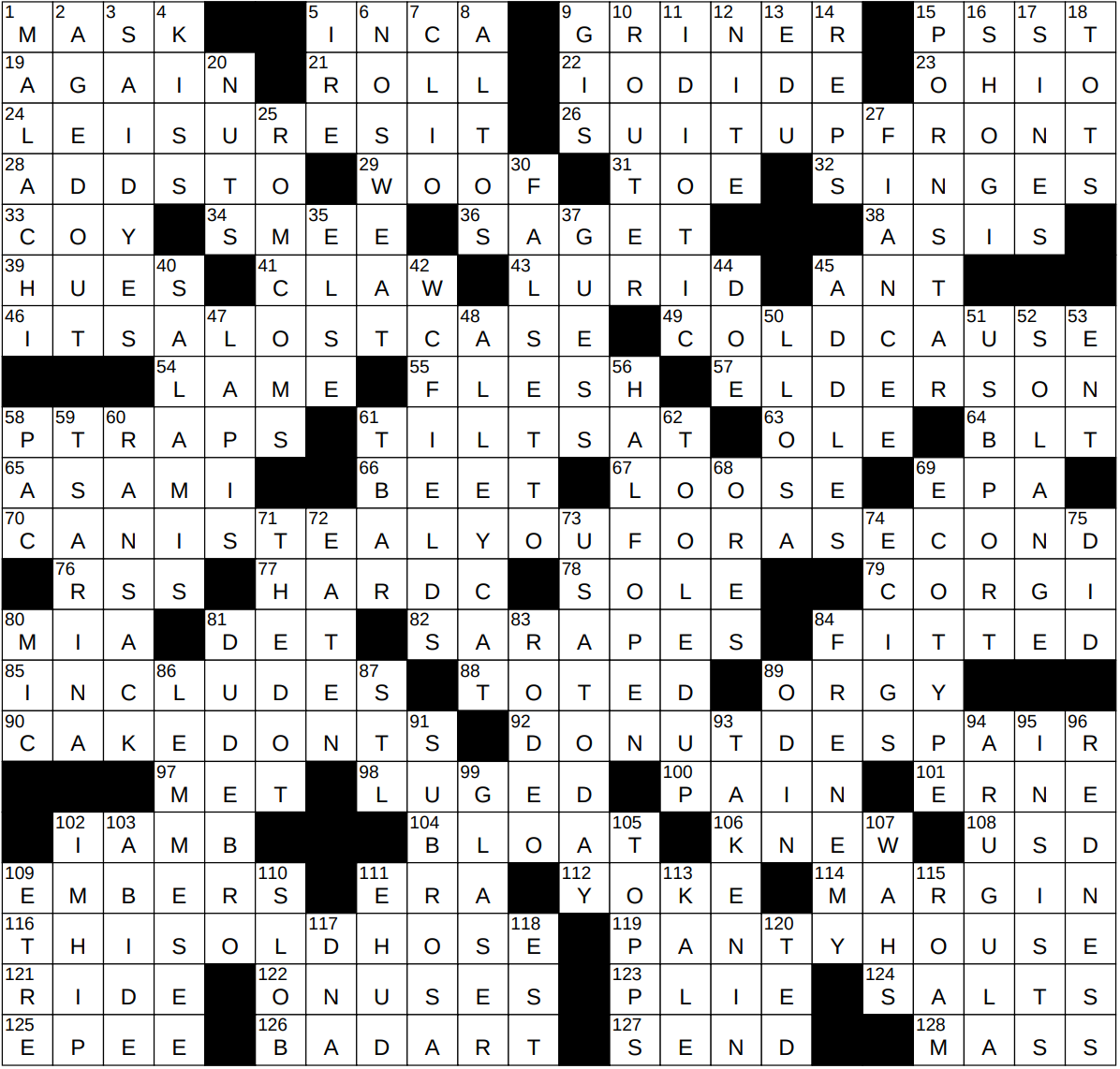 Germs Nyt Crossword Puzzle