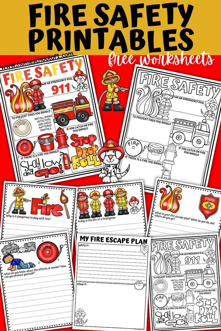Printable Fire Safety Worksheets