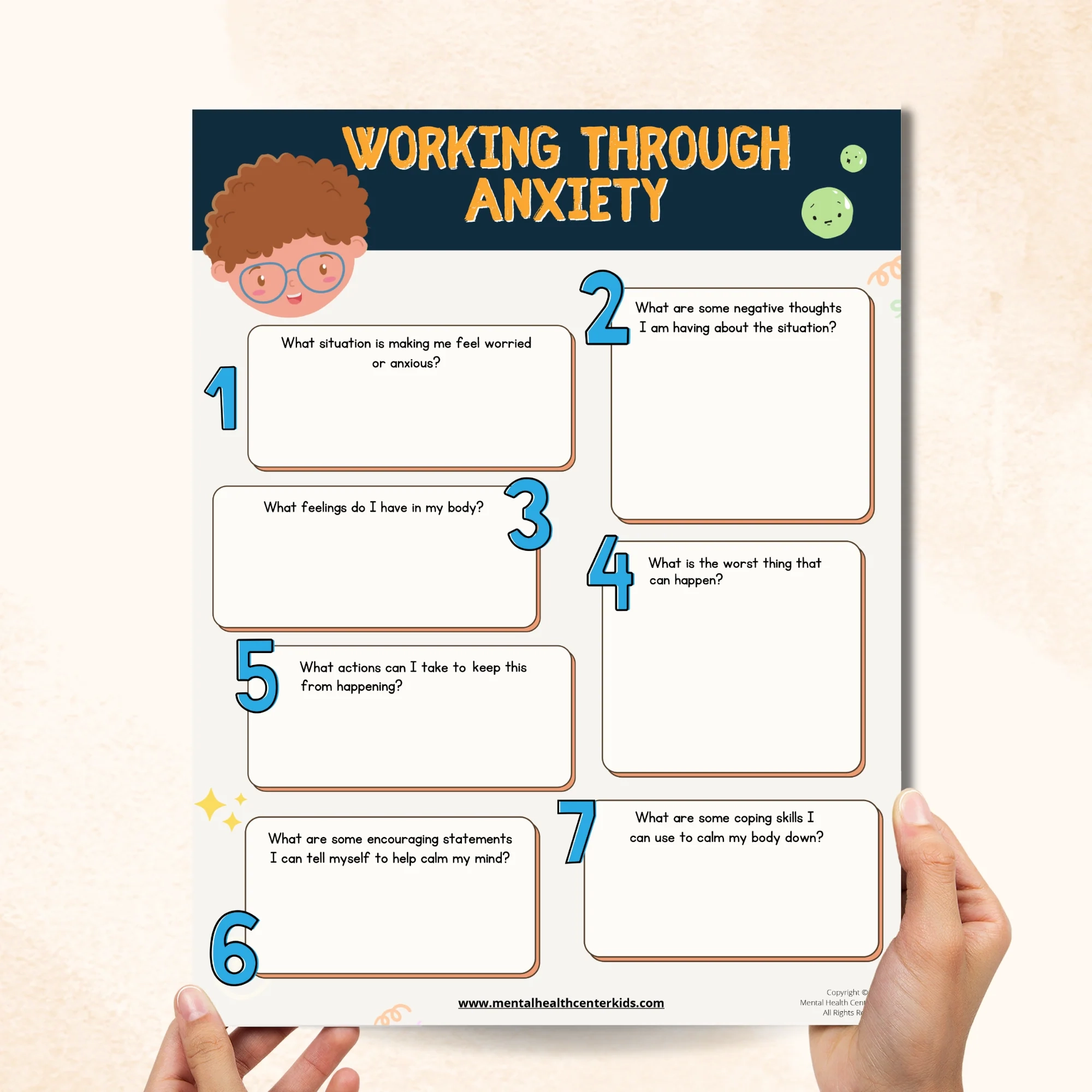 10 Printable Anxiety Worksheets For Kids Mental Health Center Kids