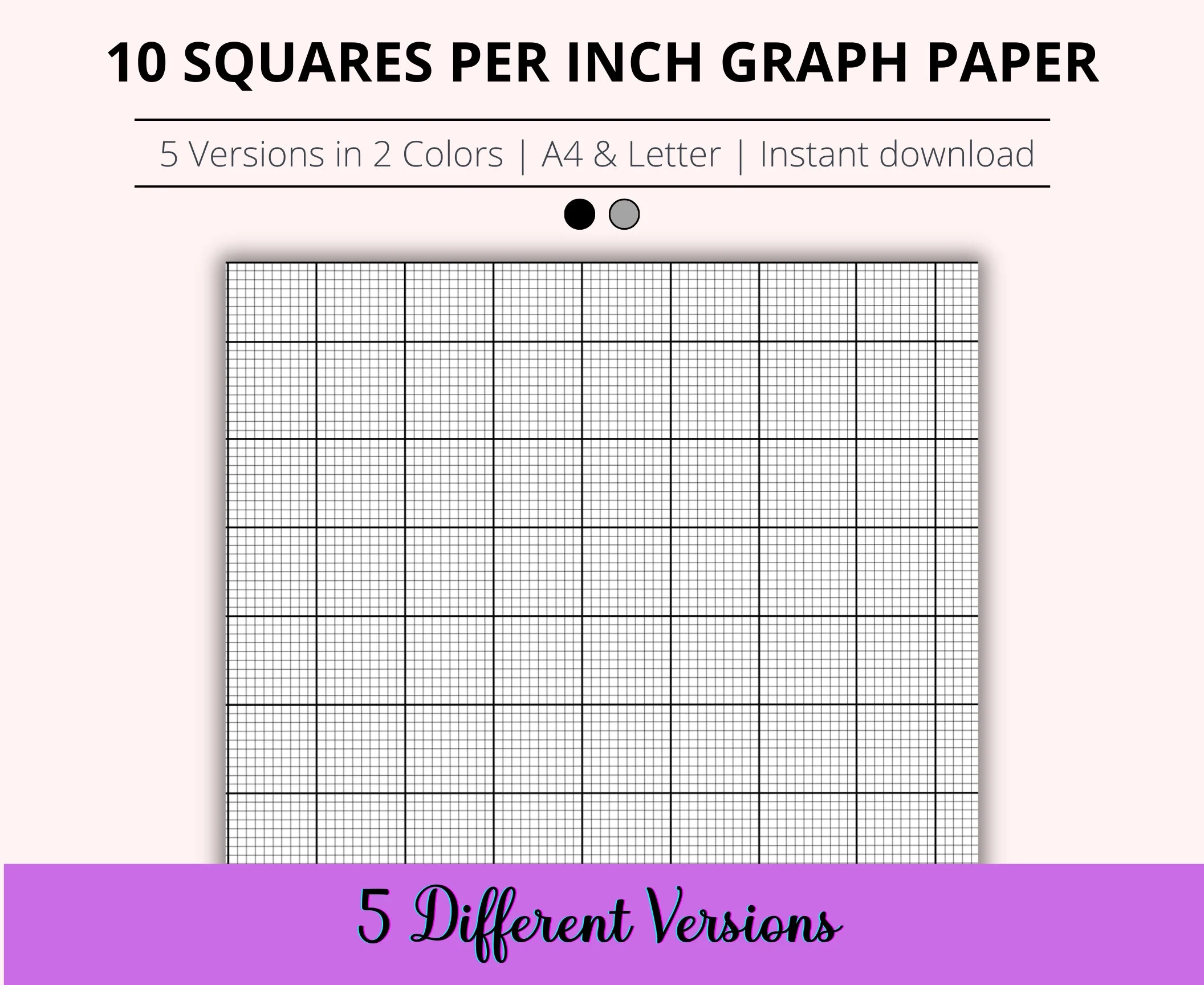Printable Graph Paper Multiple Grids