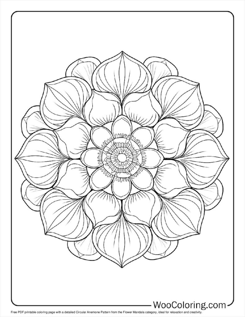 100 flower mandala coloring pages free pdf to print woo coloring
