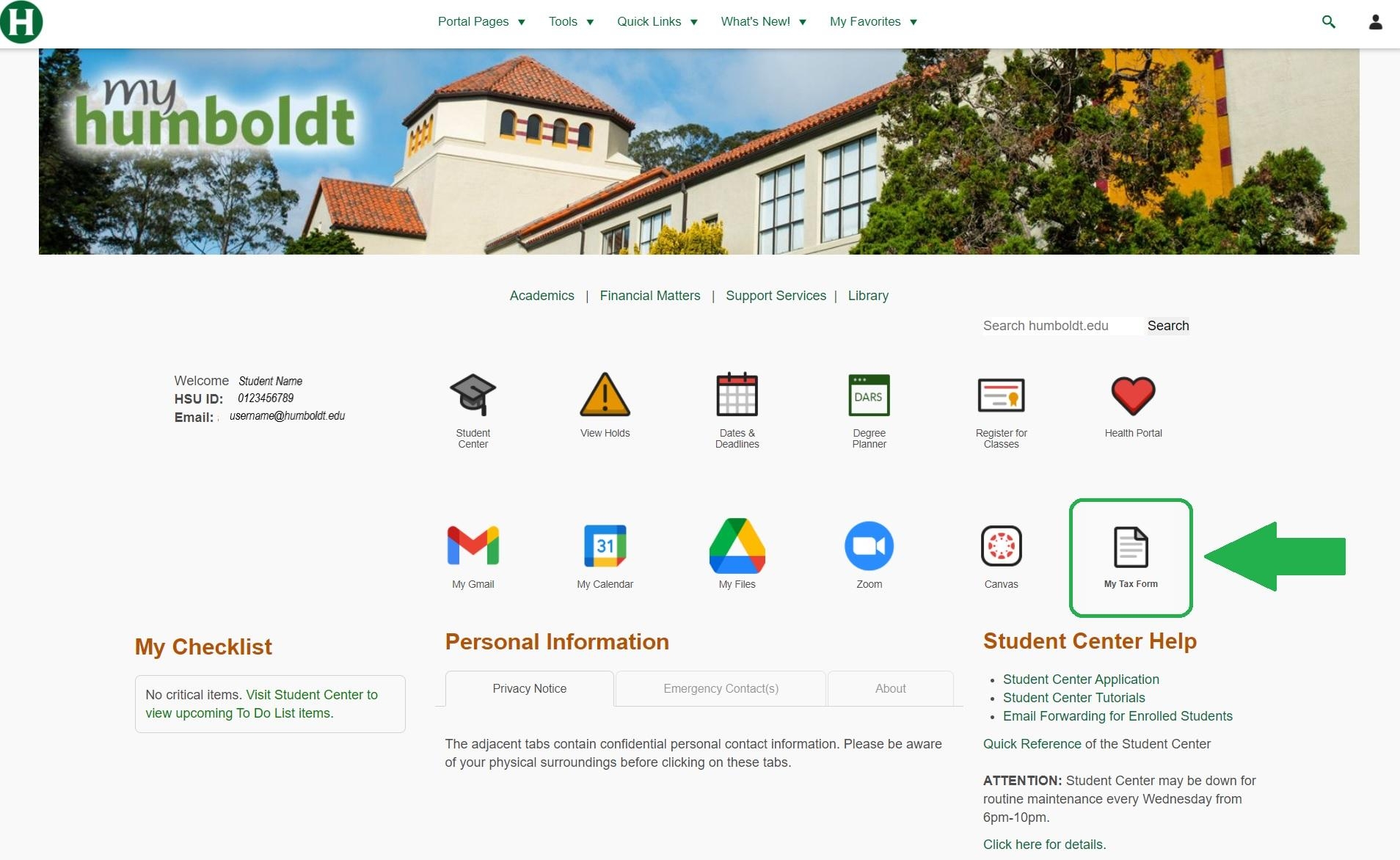 1098 T Tax Form Cal Poly Humboldt