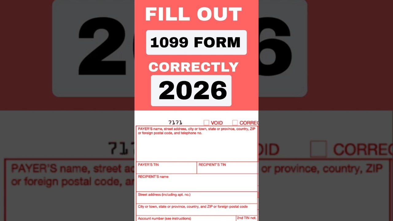 1099 Form 2026 Quick Info You Need shorts YouTube