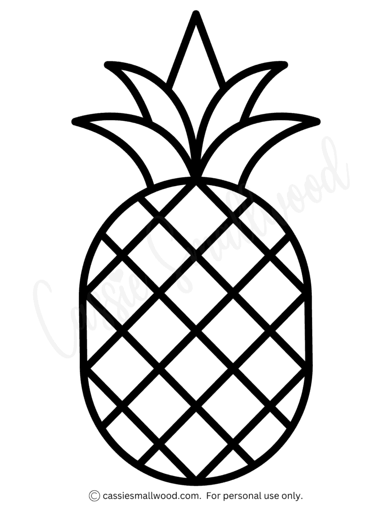 12 Cute Pineapple Templates Free Printable Cassie Smallwood
