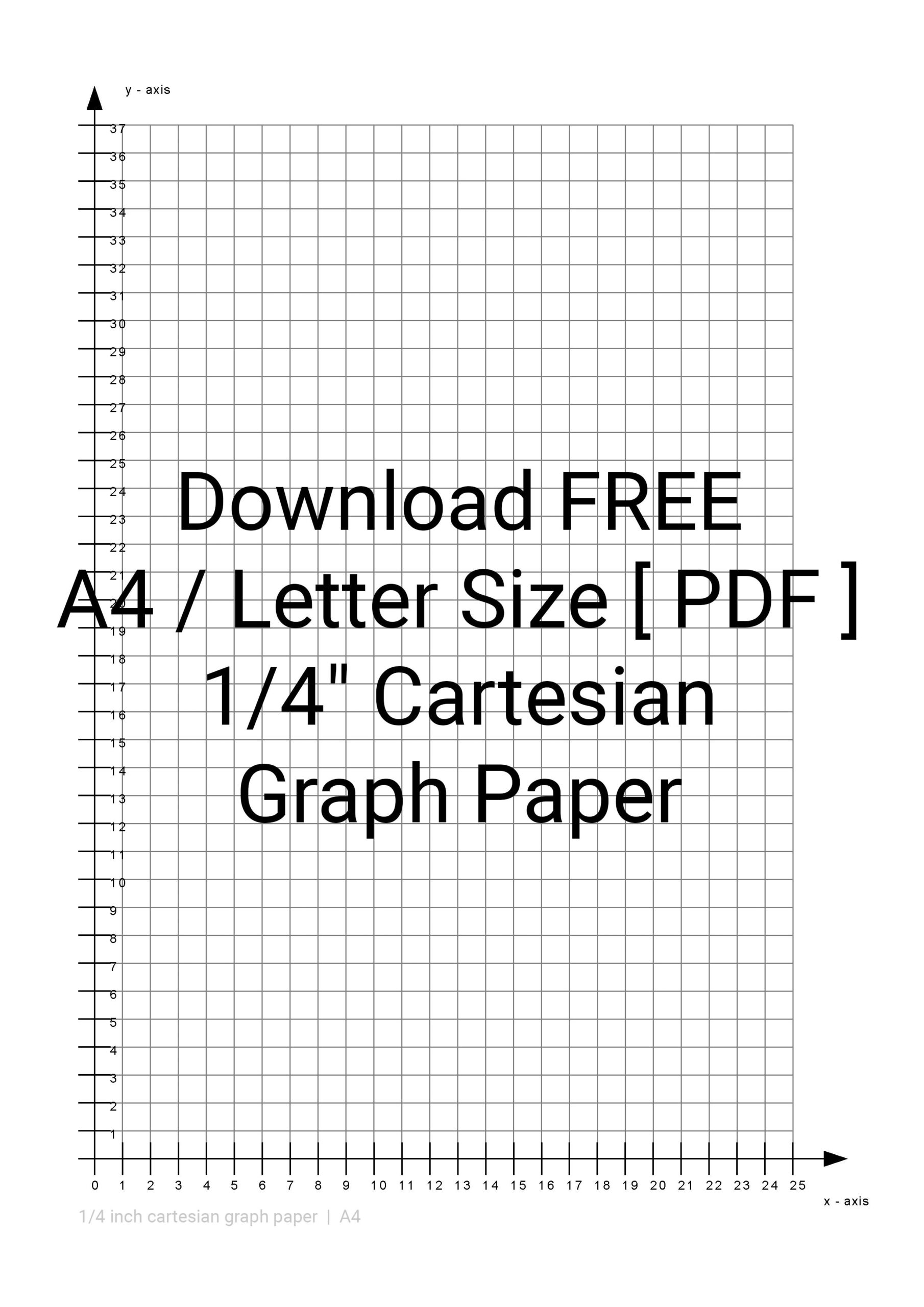 Graph Paper Printable 1/4 Inch