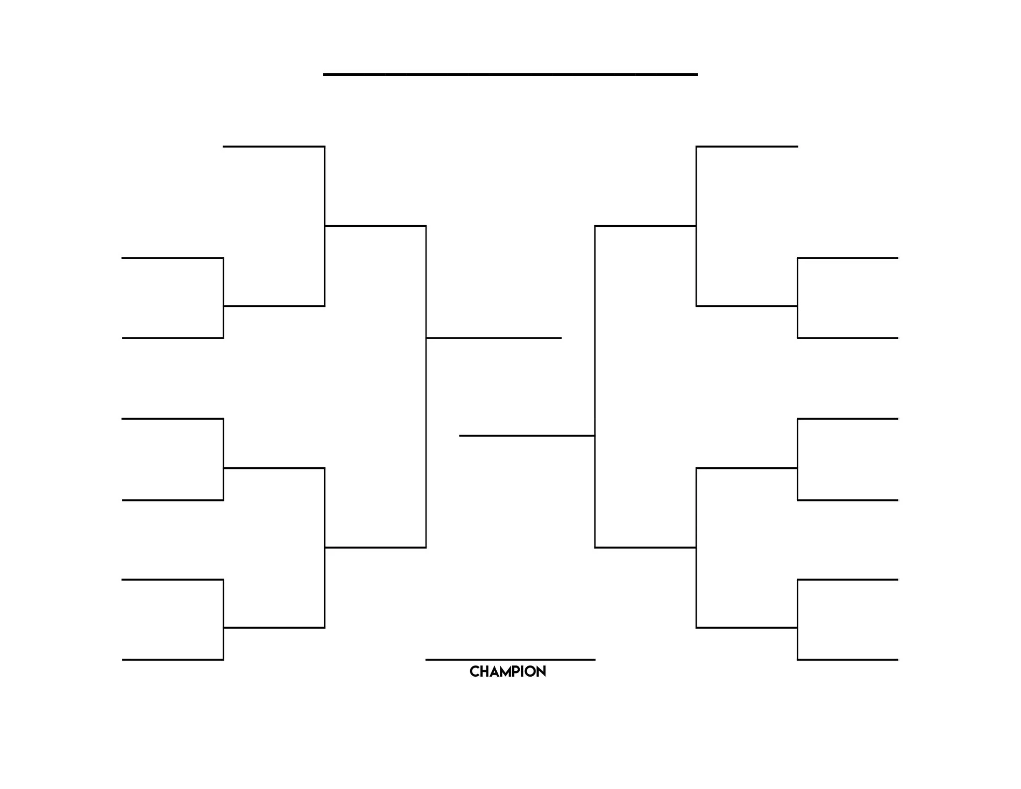 14 Team Tournament Bracket Printable Sports Pool PDF Etsy Canada