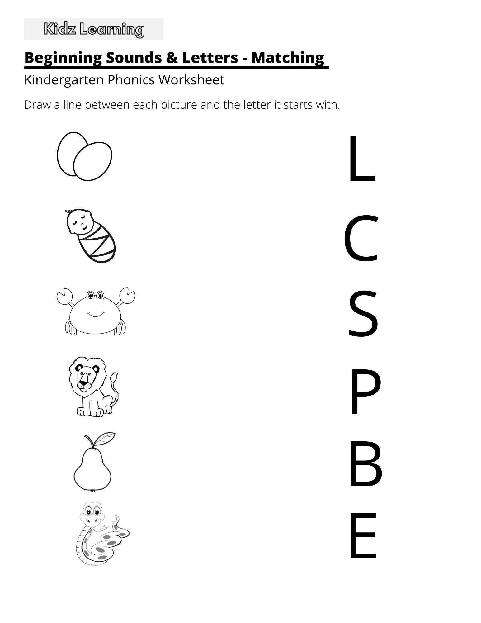 15 Printable Beginning Sounds Worksheets Preschool 1st Grade 