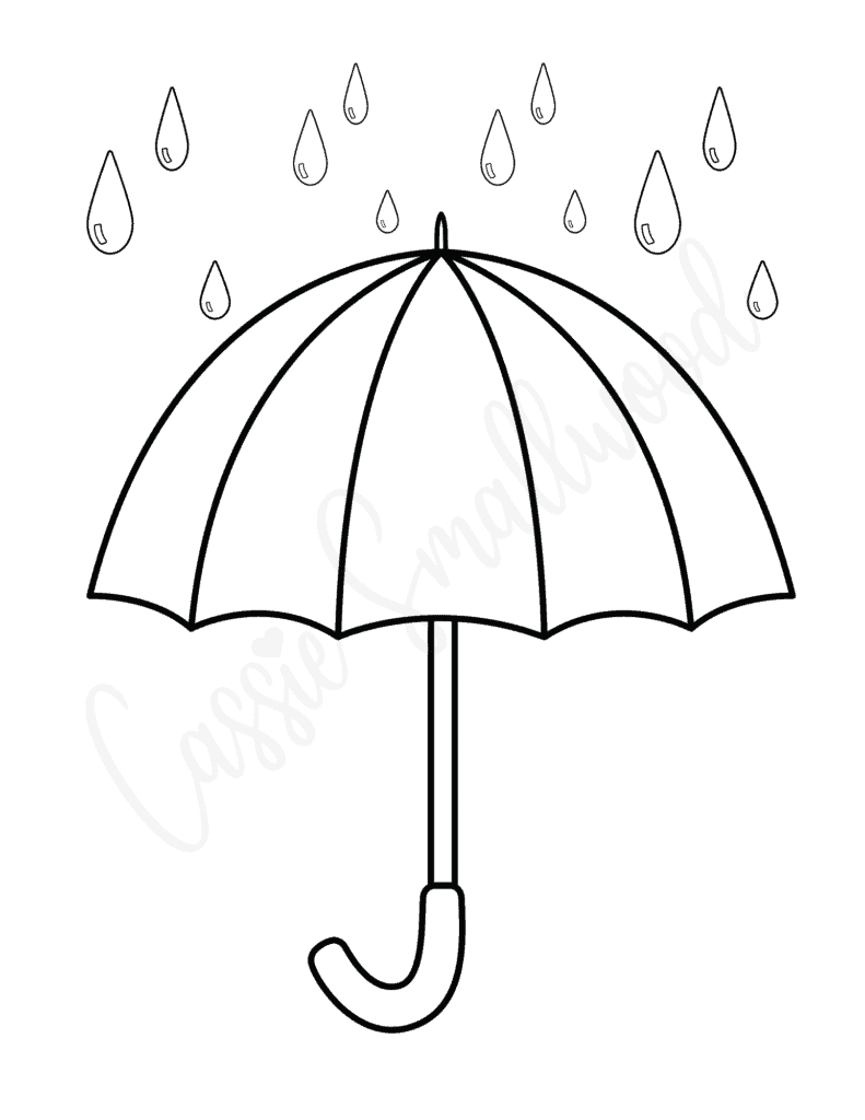 15 Unique Umbrella Templates Free Printables Cassie Smallwood