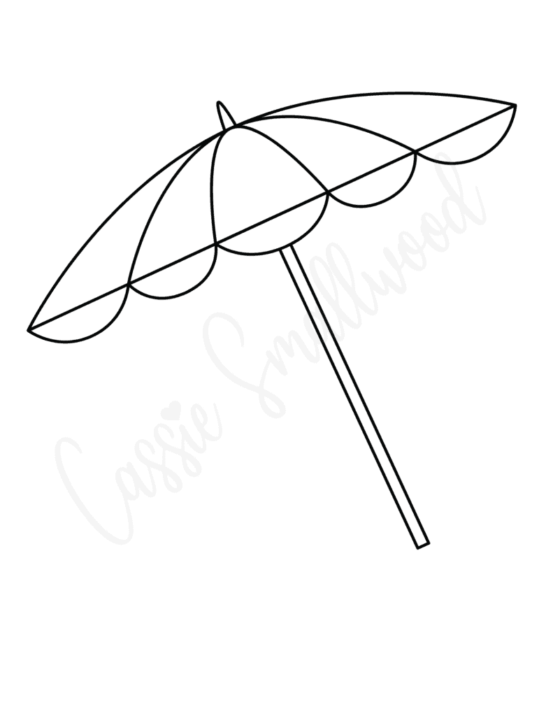 Umbrella Template Printable