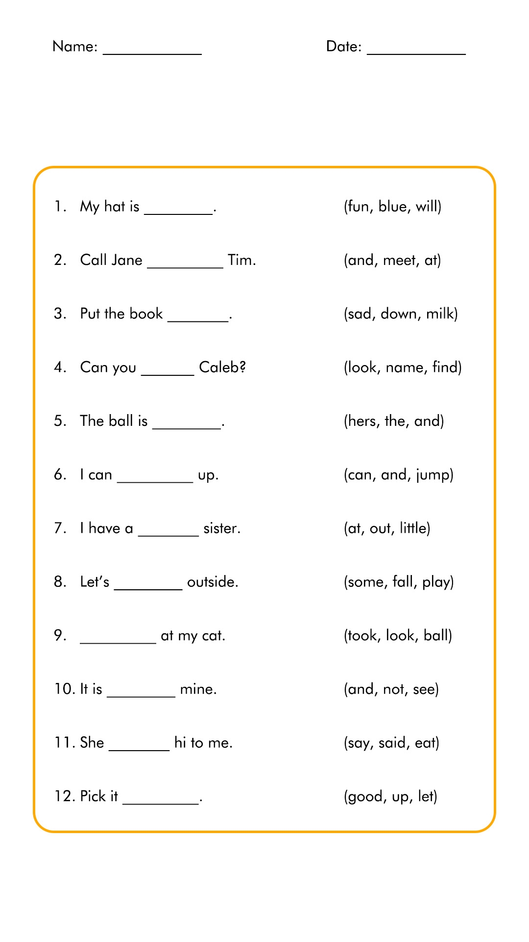 Free Printable 3rd Grade Worksheets Reading