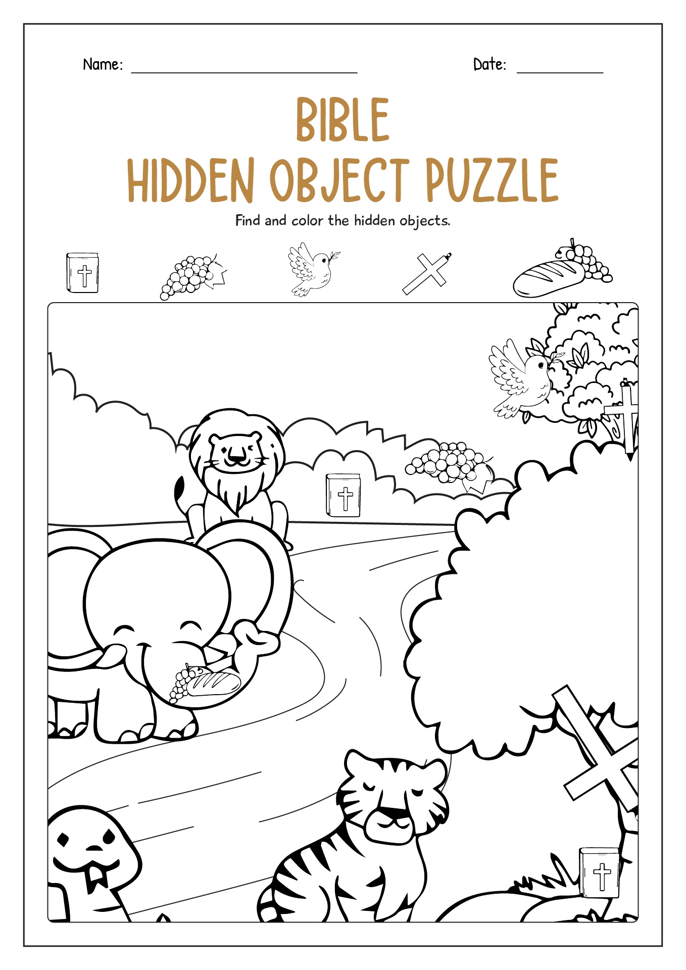 Free Printable Bible Hidden Pictures