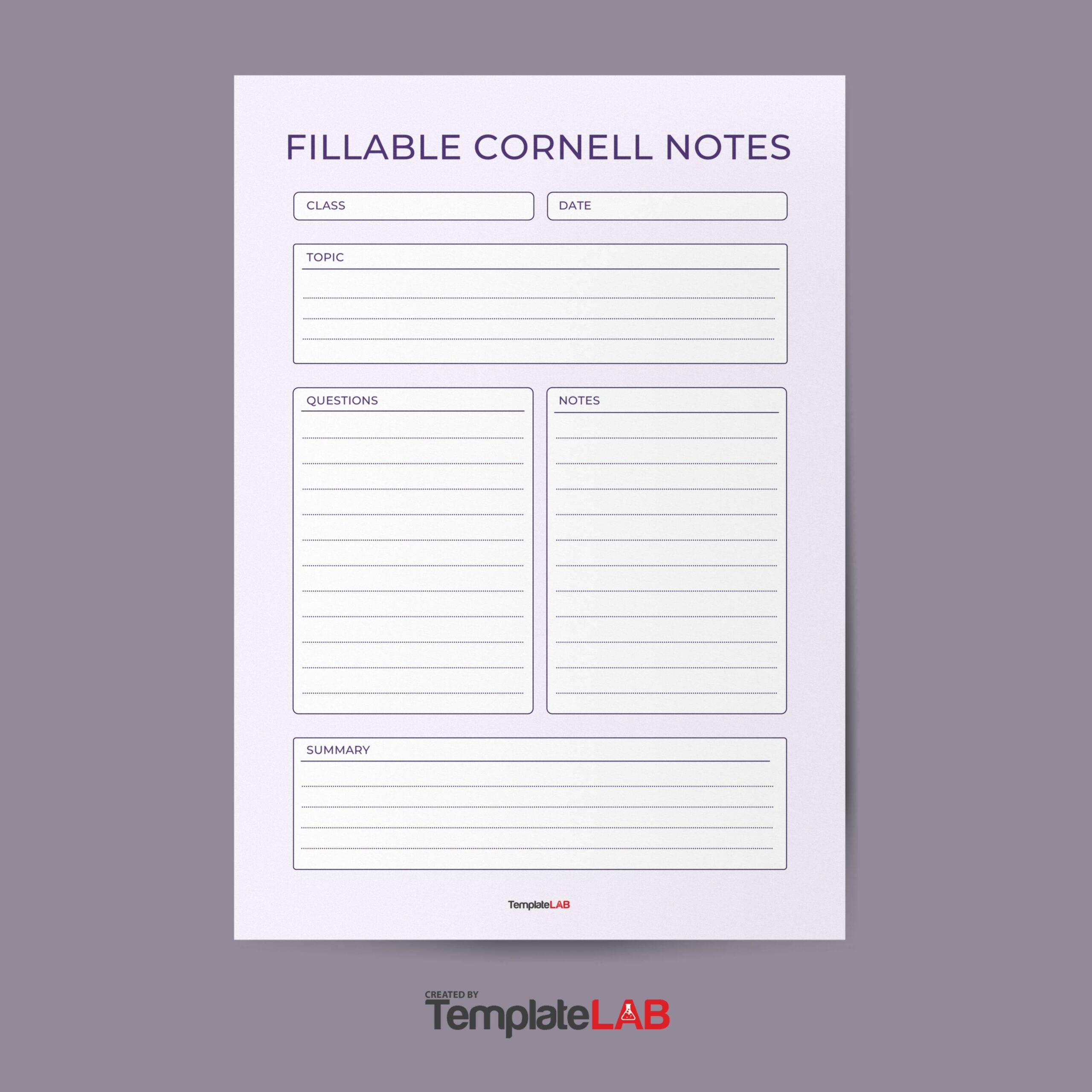 Note Taking Printable Templates