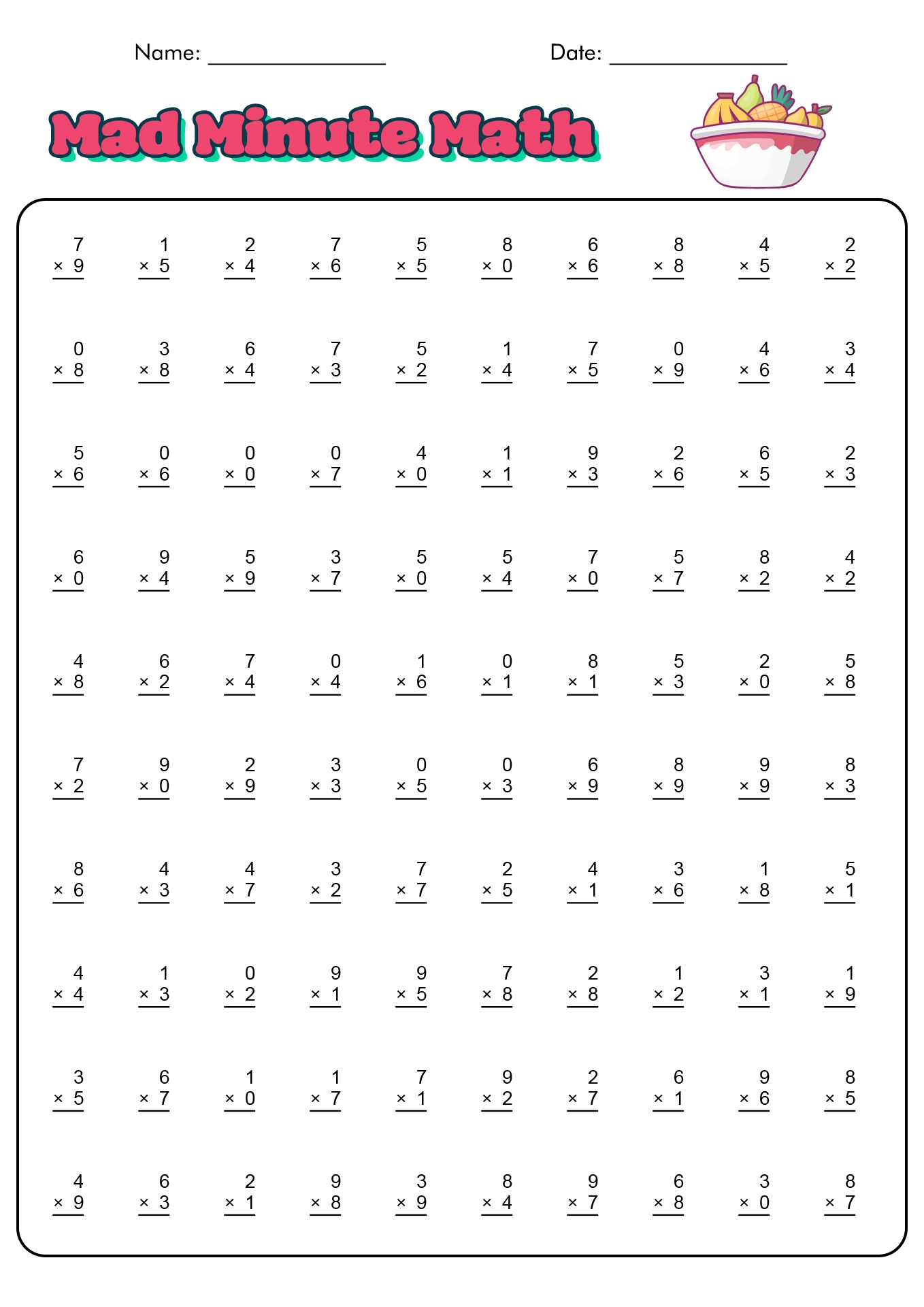 18 1 Minute Timed Addition Worksheets Free PDF At Worksheeto
