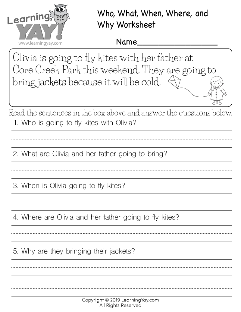 Free Printable Writing Worksheets For 1st Graders