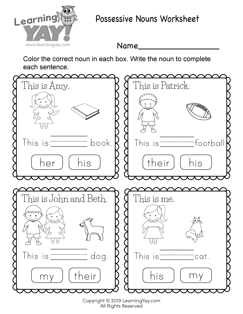 Free Download Printable Worksheet