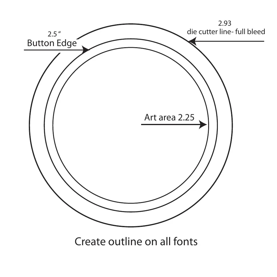 2 5 Inch Button Template Download Printable PDF Templateroller