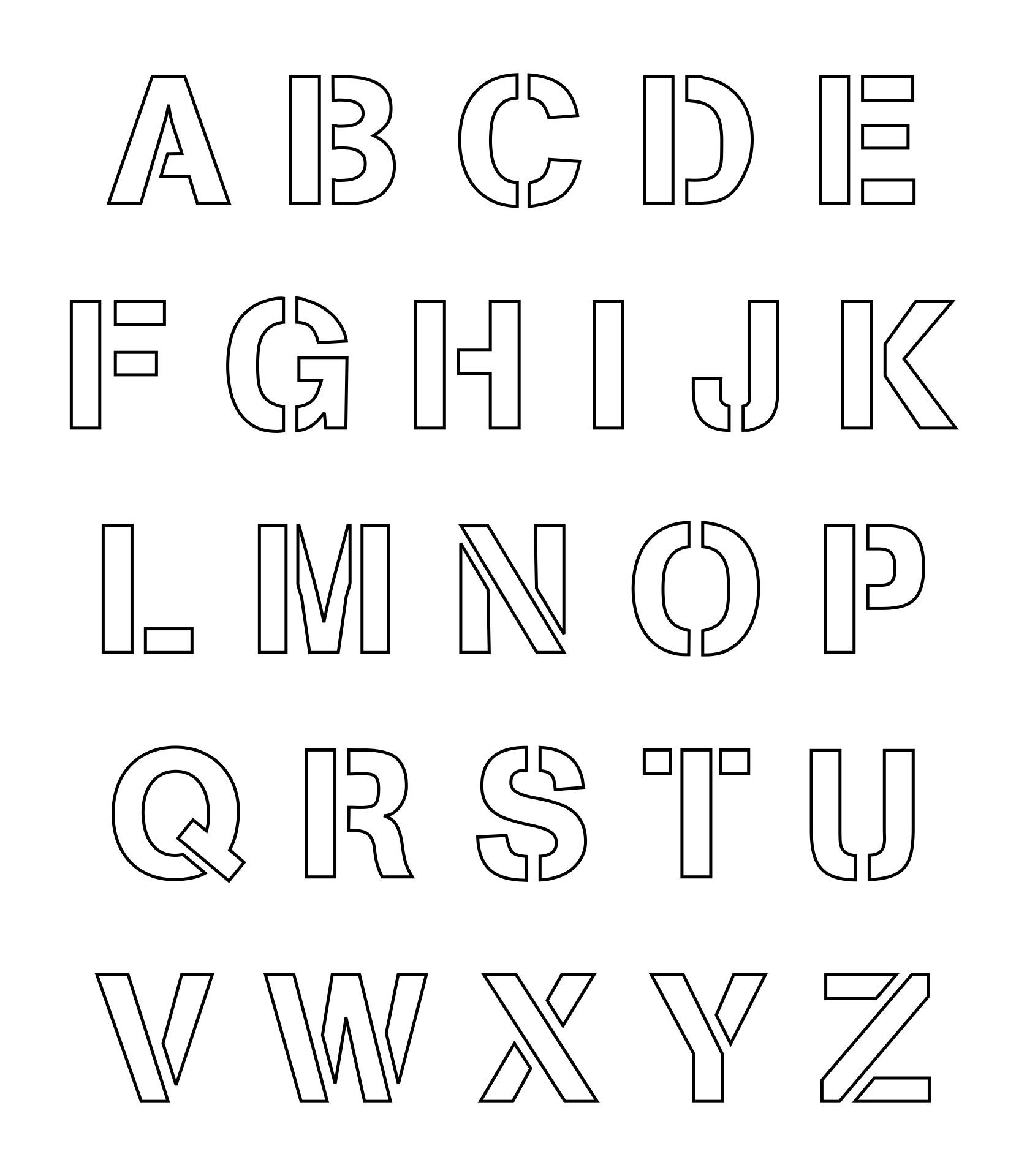 2 Inch Alphabet Letters Template 10 Free PDF Printables 
