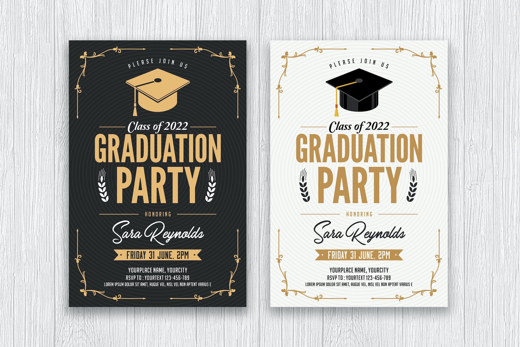 Printable Graduation Invitations Templates