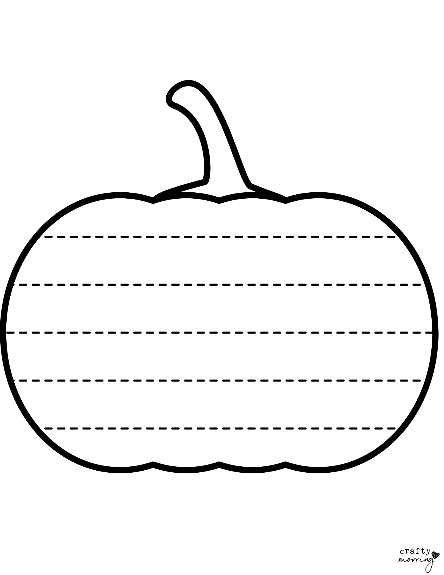 Blank Pumpkin Template Printable