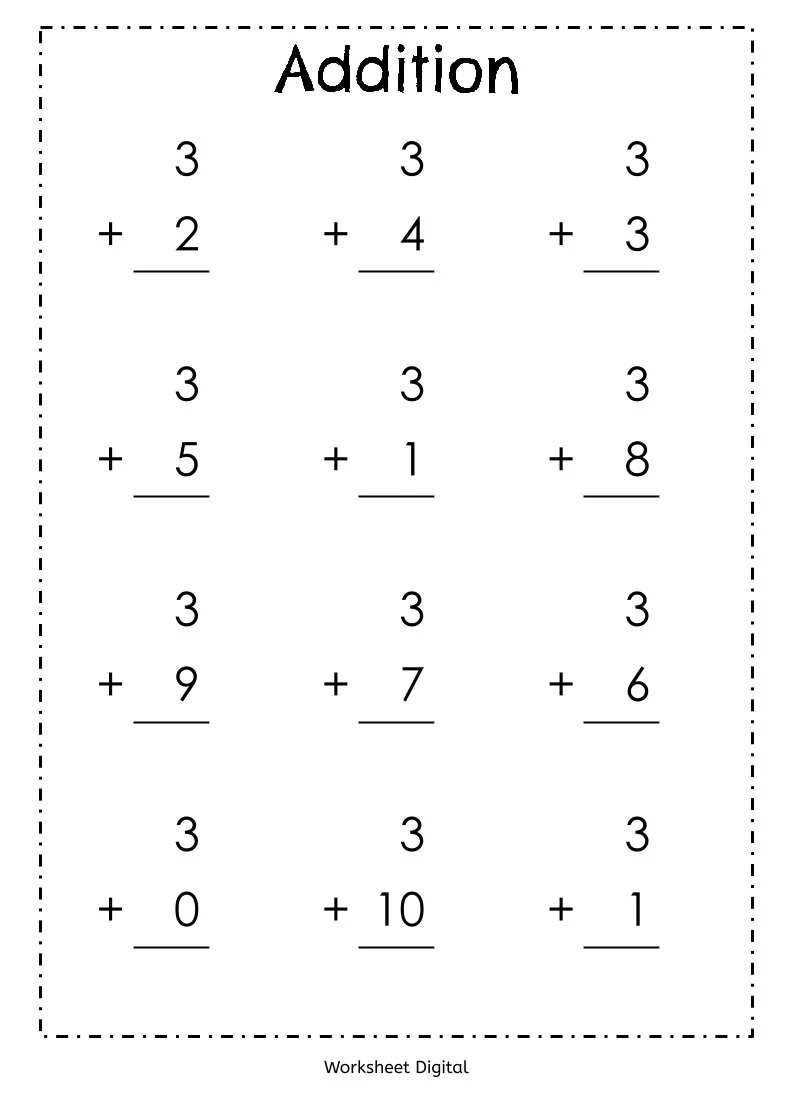Printable Adding Worksheets