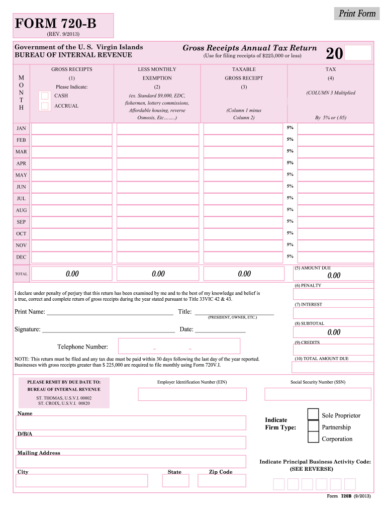 2013 2025 Form VI 720 B Fill Online Printable Fillable Blank 