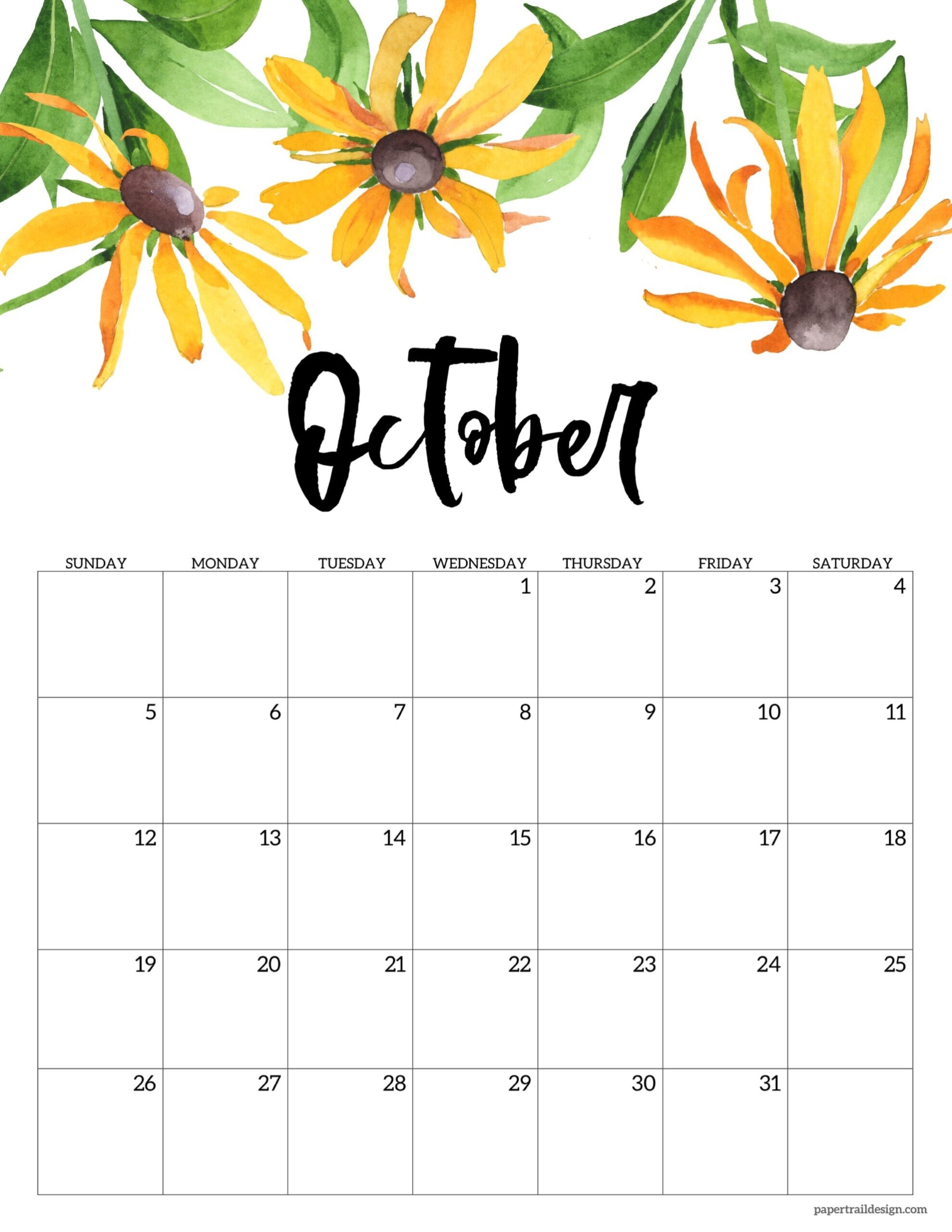Free Printable Paper Trail Design - Printable Monthly Calendar 2026