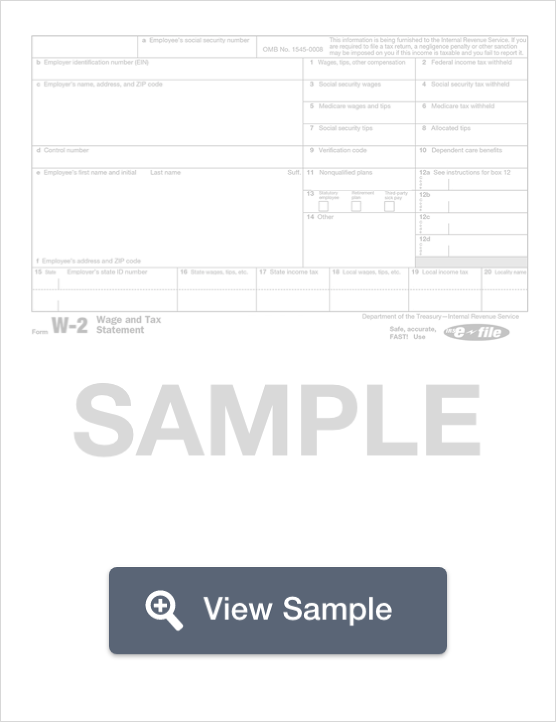 2025 W 2 Form Fillable Printable Downloadable 2025 