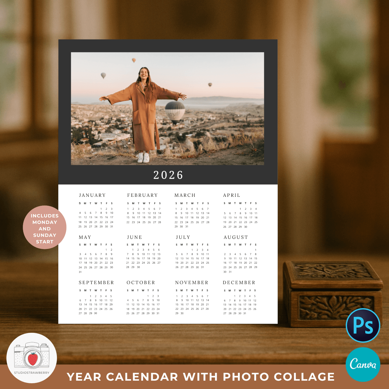 December 2026 Modern Printable Calendar