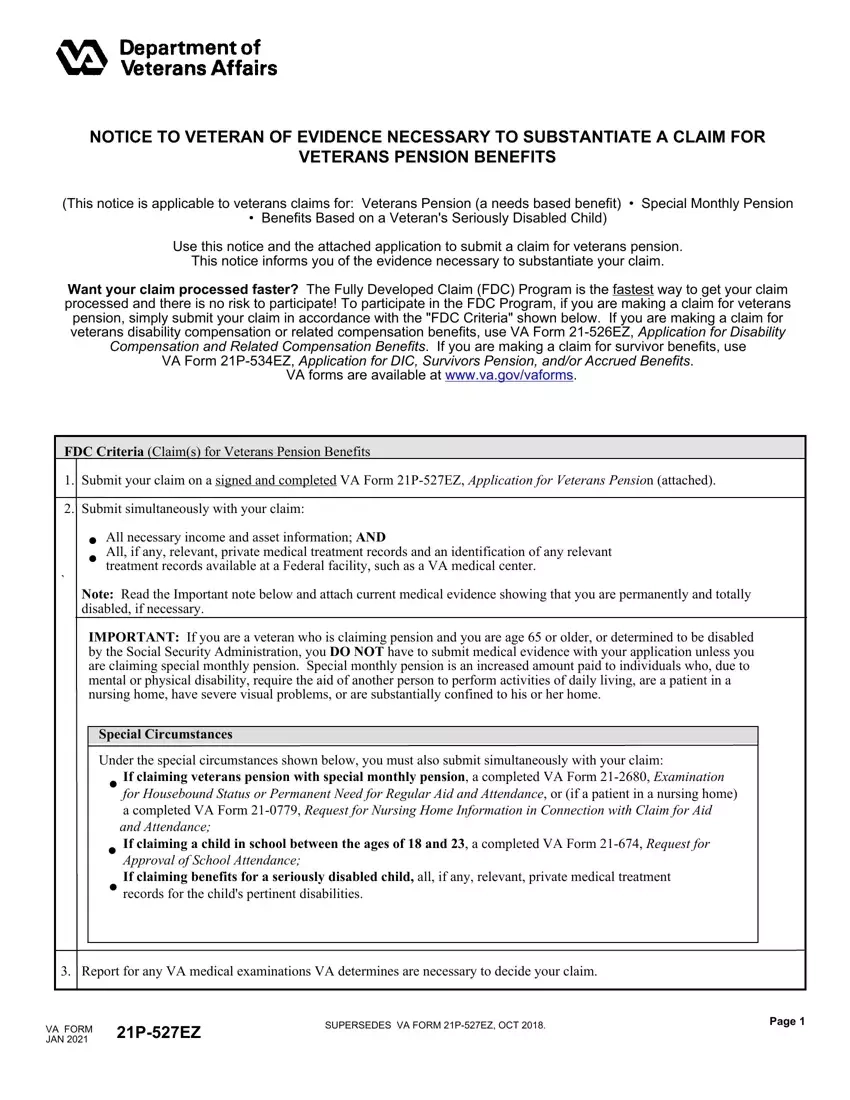 Va Form 2062