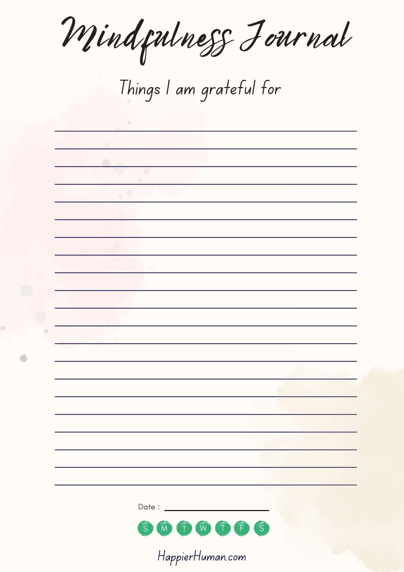 Mindfulness Meditation Worksheets Printable