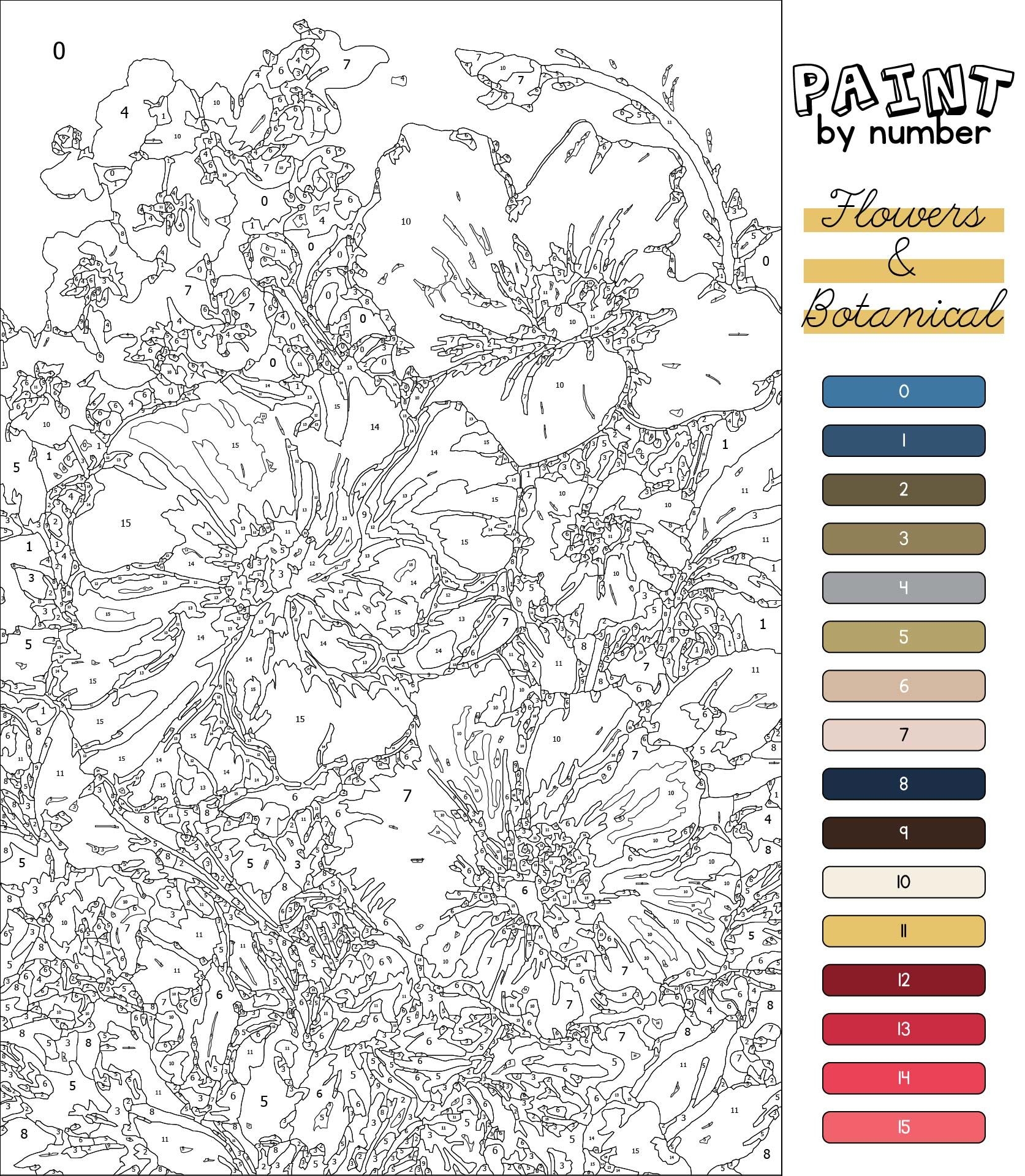 Printable Free Paint By Numbers Templates