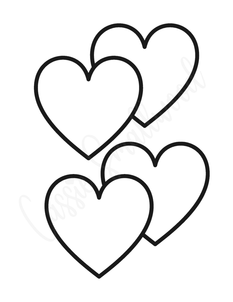 25 FREE Printable Heart Templates Small To Large Sizes Cassie 