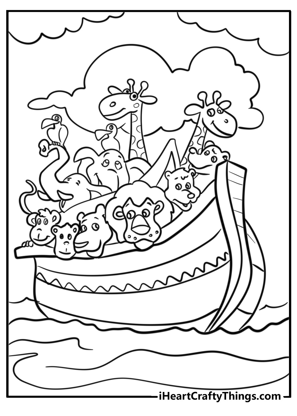 Free Printable Bible Coloring Pages Noah