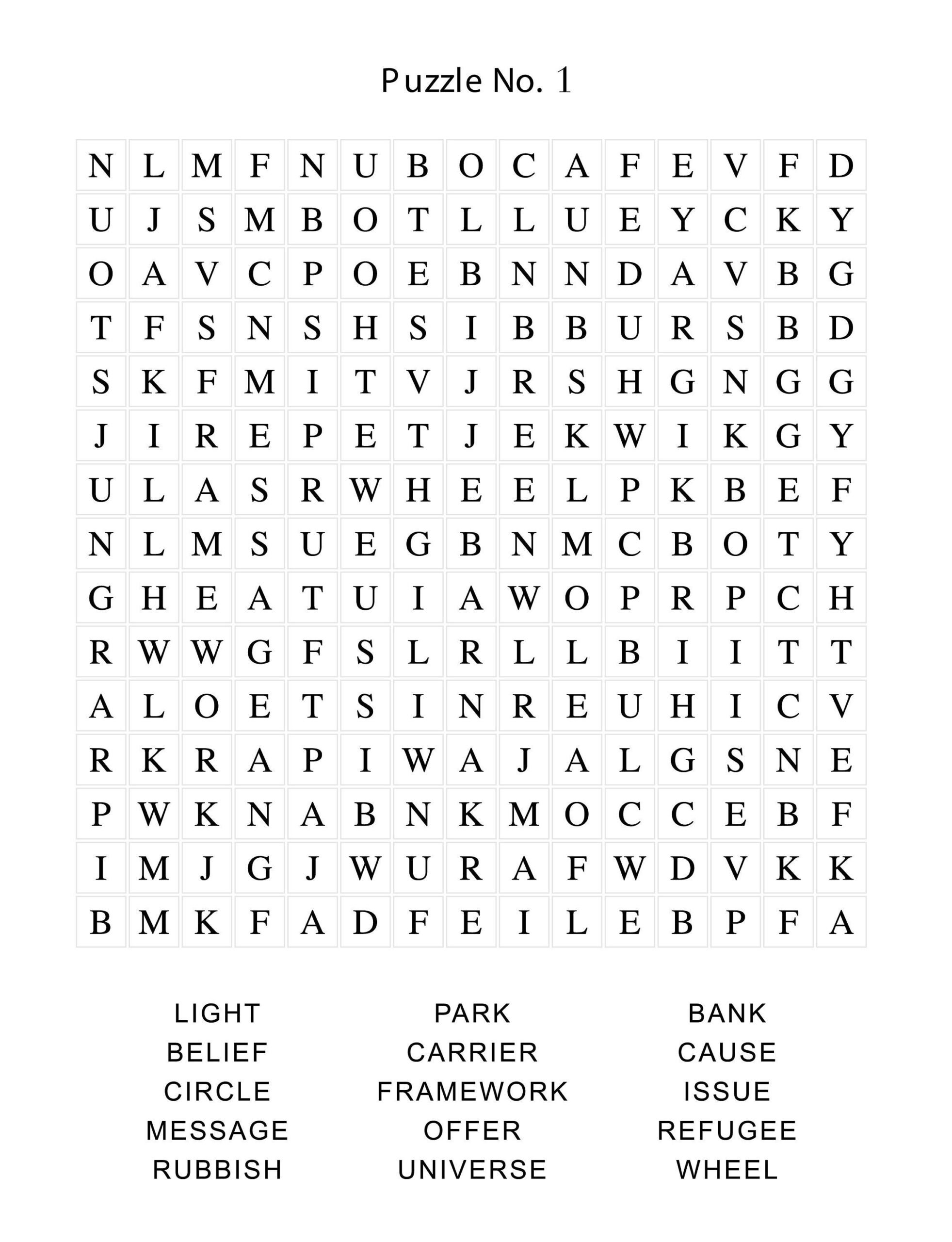 26 Free Printable Word Search Puzzles Readers Digest 