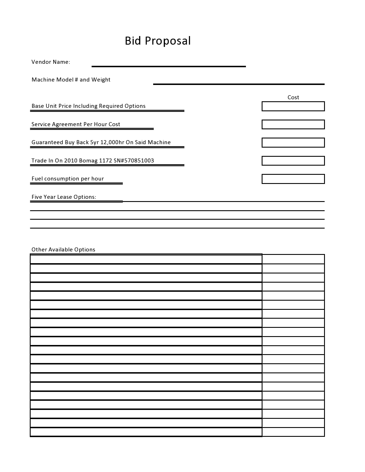 28 Free Bid Proposal Templates amp Forms TemplateArchive