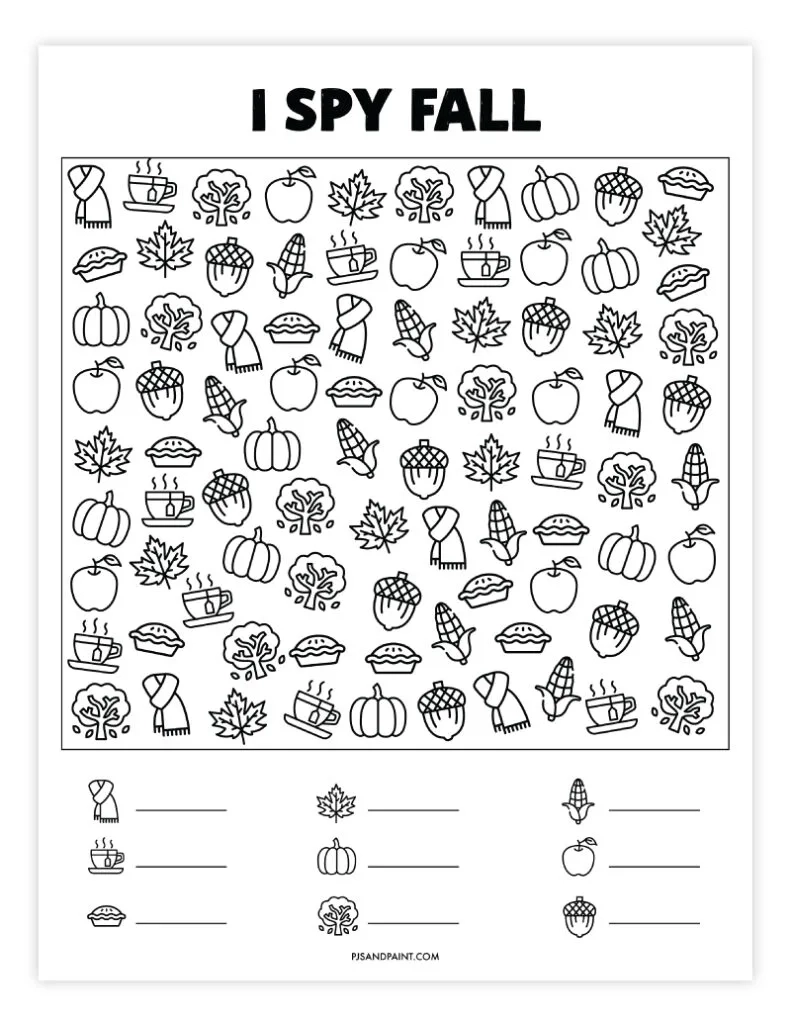 28 Free Printable I Spy Games Pjs And Paint