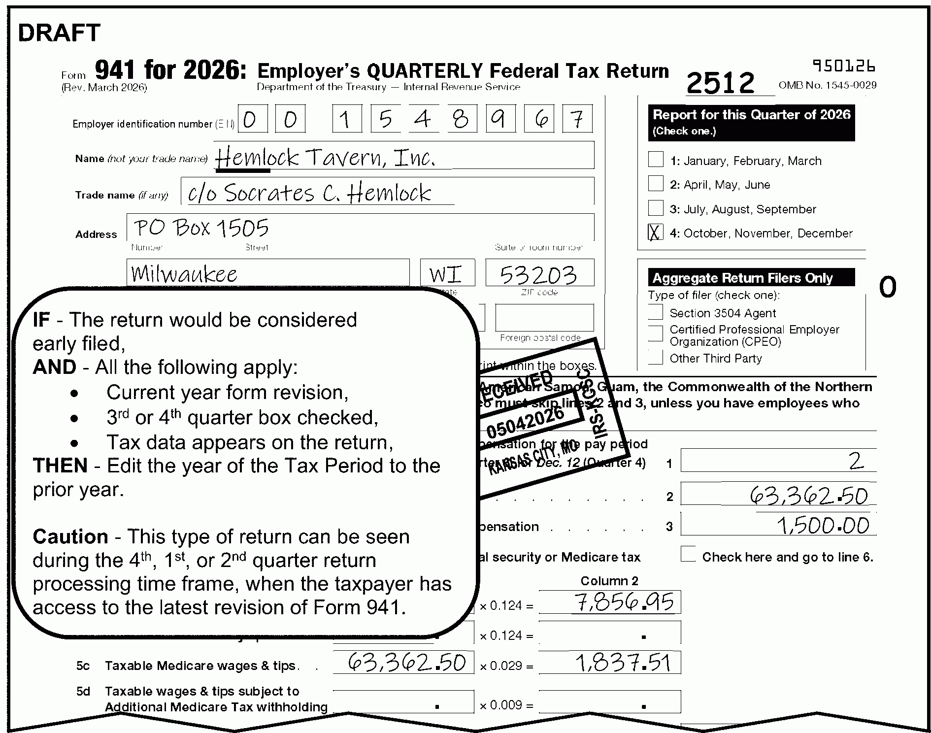 3 11 13 Employment Tax Returns Internal Revenue Service