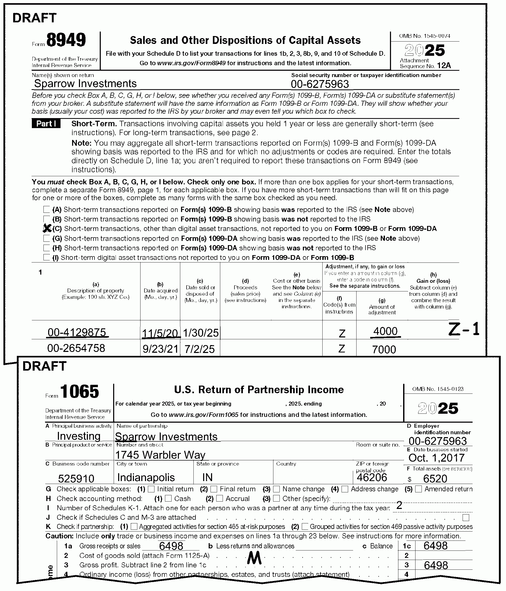3 11 15 Return Of Partnership Income Internal Revenue Service