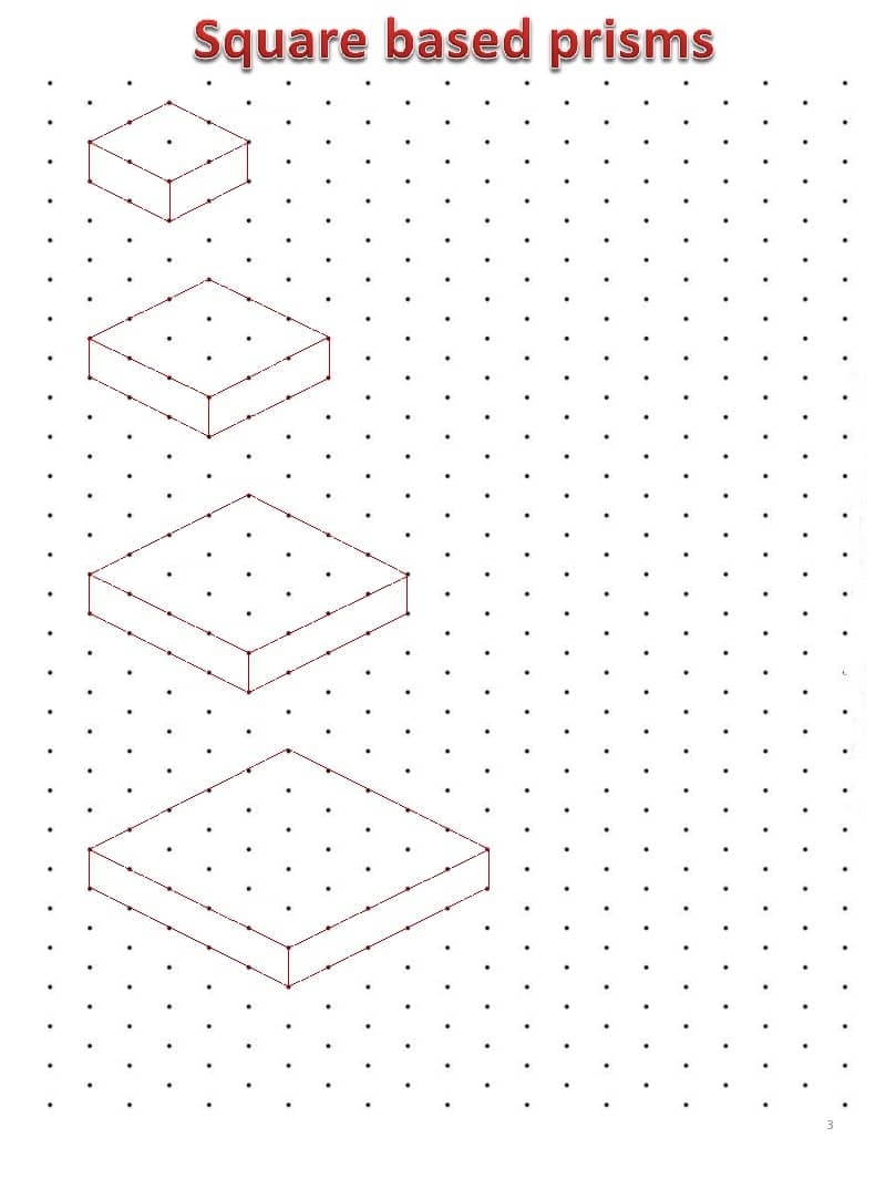 3 D Drawing Using Isometric Dot Paper By Seth Flajole TPT