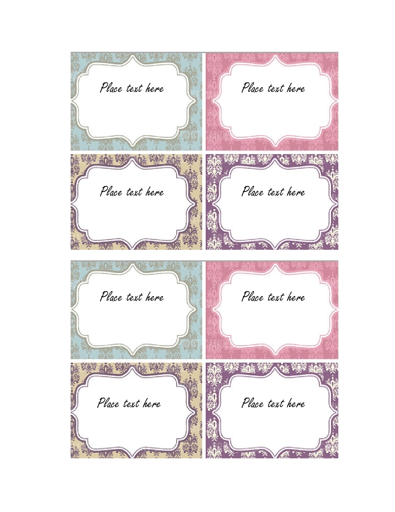 Downloadable Editable Free Printable Gift Tags Templates
