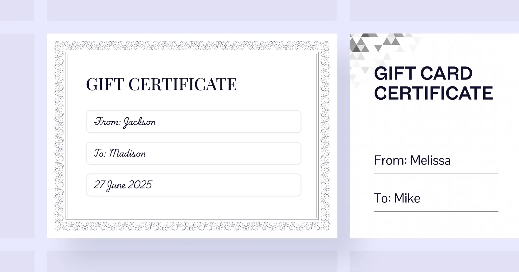 Blank Gift Certificate Template Free Printable