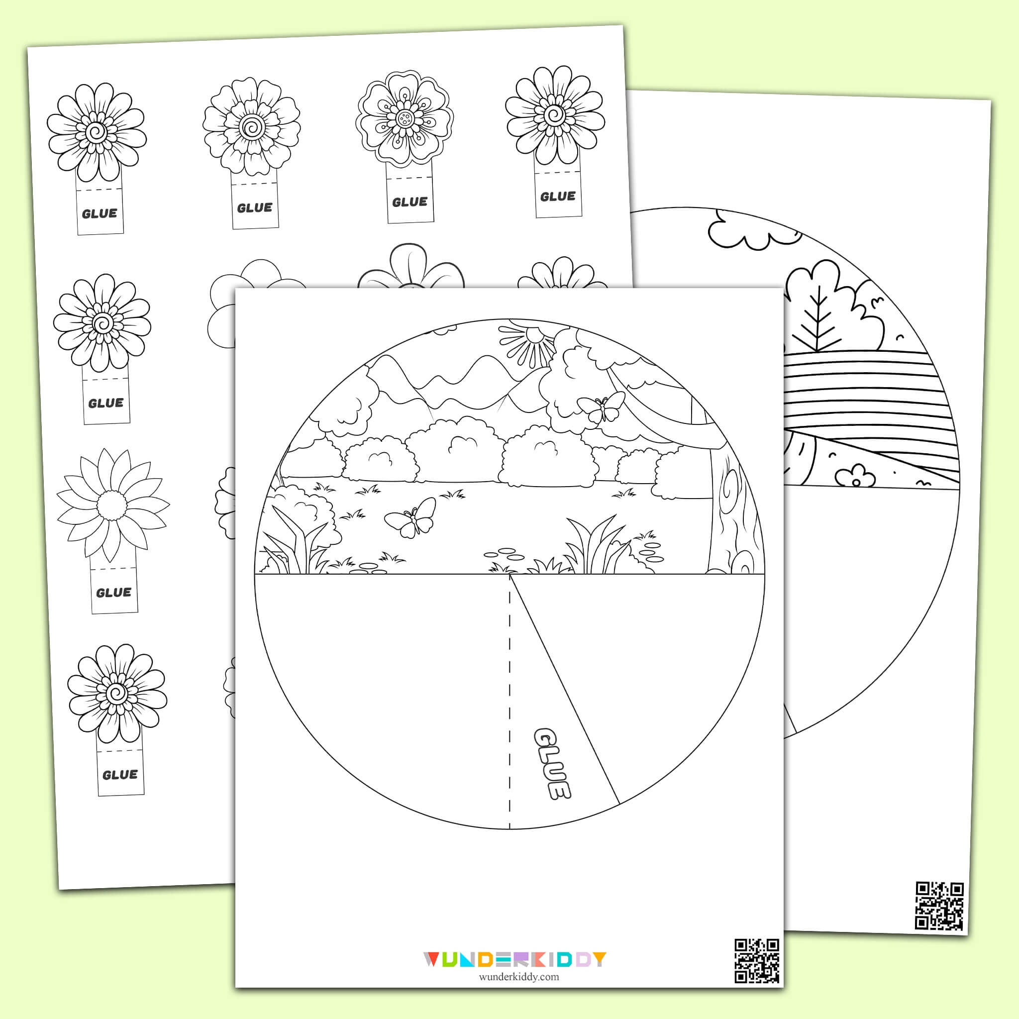 3D Bastelvorlage Fr hlingskarten F r Kinder Zum Ausdrucken