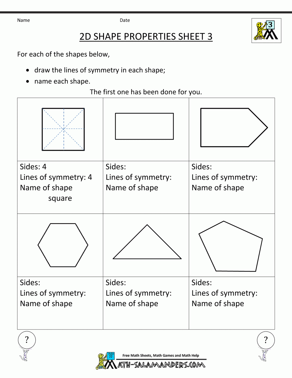 Worksheets For 3rd Graders Printable