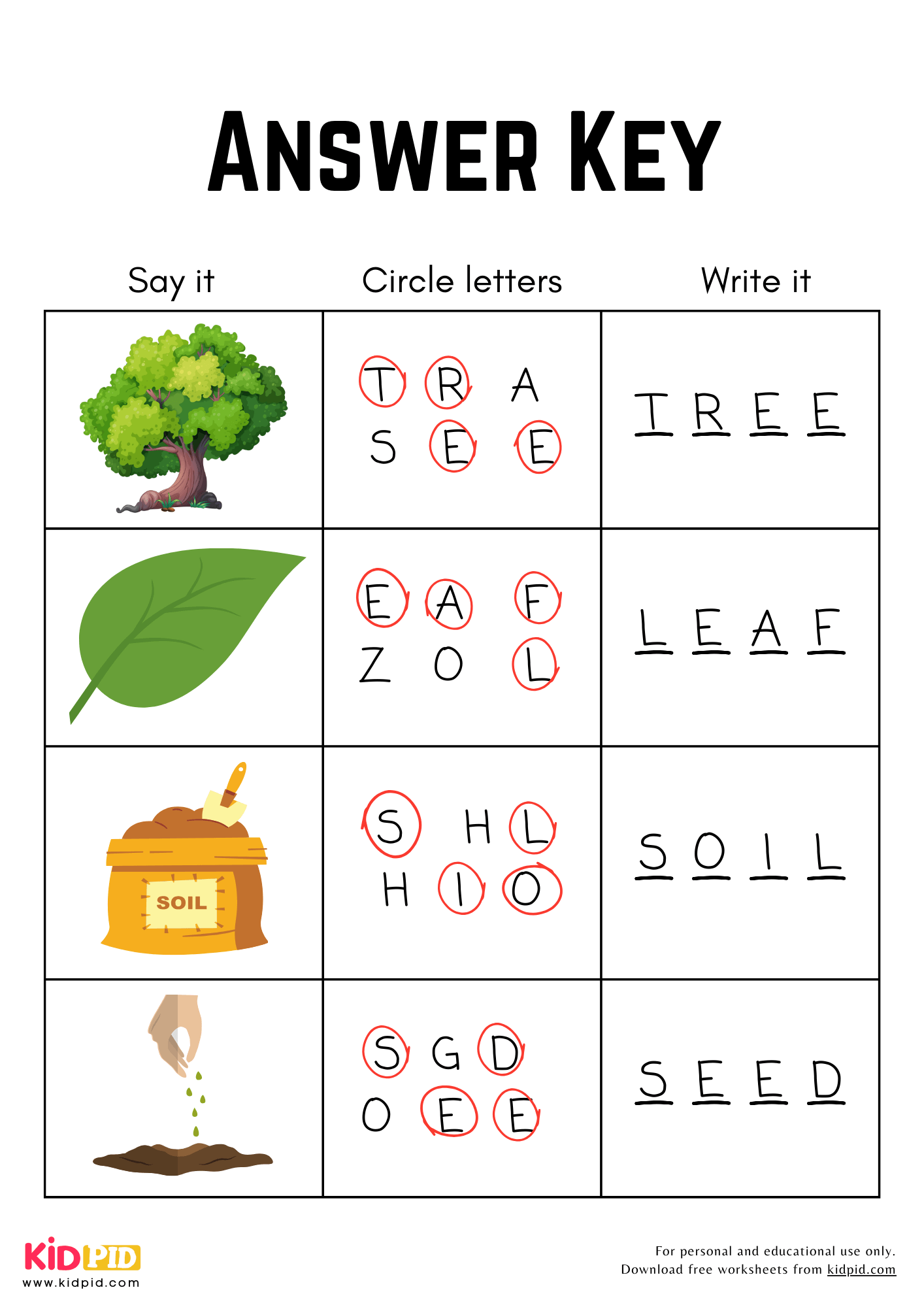 4 Letter Garden Spelling Worksheet For Grade 2 Kidpid