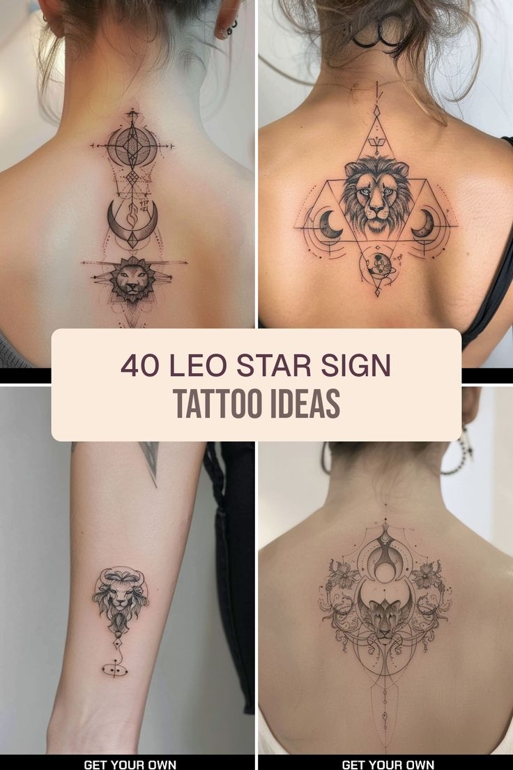 40 Leo Star Sign Tattoo Ideas