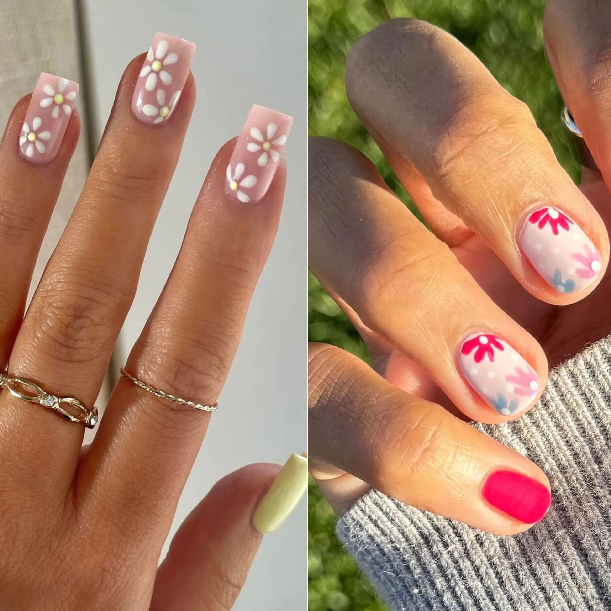 Nail Designs With Flower