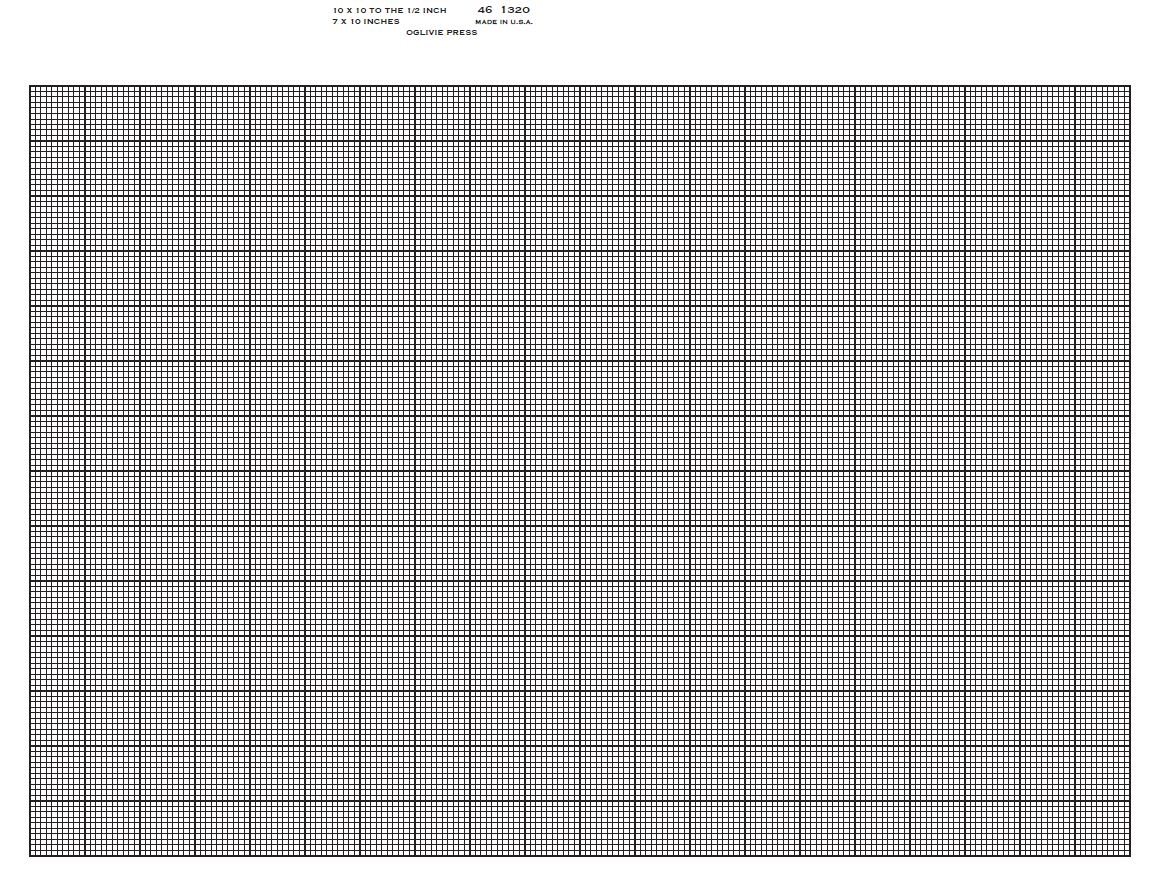 10x10 Grid Graph Paper