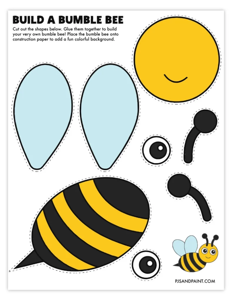 48 free printable build your own animal crafts pjs and paint