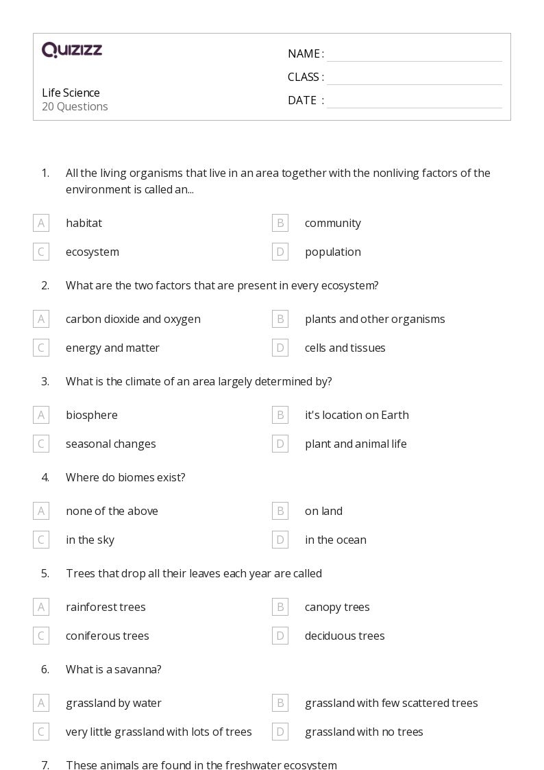 50 Grade 8 Worksheets On Quizizz Free amp Printable