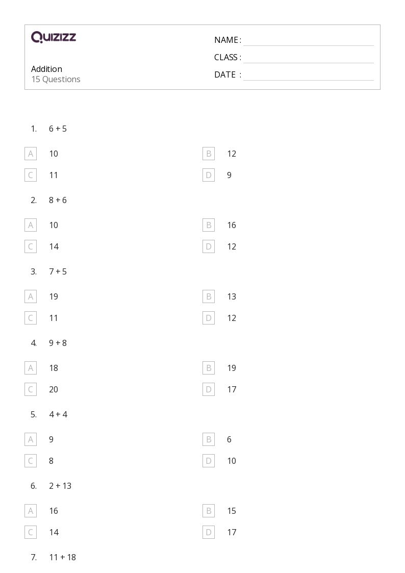 Worksheets Printable Year 7